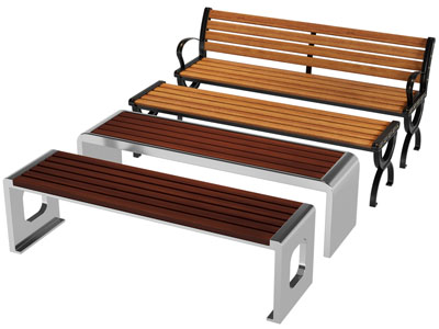 现代公共实木长凳子、公共椅子