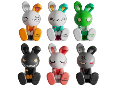 现代卡通兔子摆件