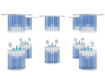 现代化妆品陈列展台、展览