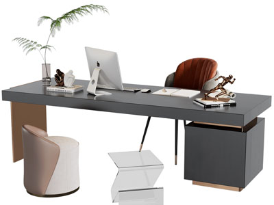 现代书桌椅组合