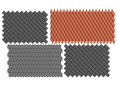 现代波纹板背景墙、造墙