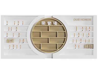 现代荣誉背景墙