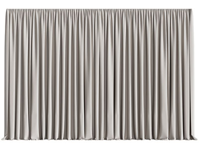 现代布艺窗帘3d模型 现代布艺窗帘