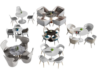 现代休闲桌椅组合