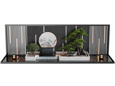 新中式庭院景观水景园艺小品