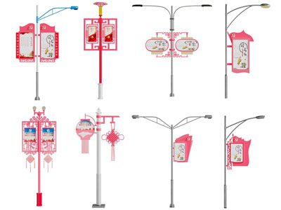 新中式路灯 广告牌路灯