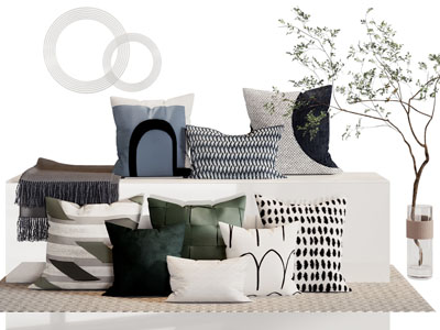 现代方形靠垫抱枕