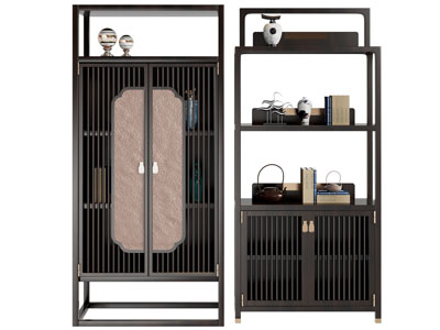 新中式实木装饰收纳柜