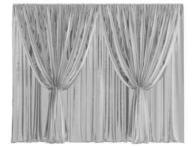 现代纱质窗帘窗纱3d模型 现代纱质窗帘窗纱