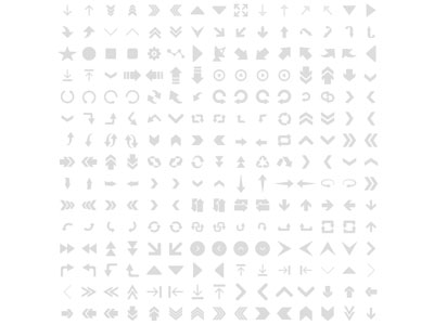 现代箭头，方向指示箭头