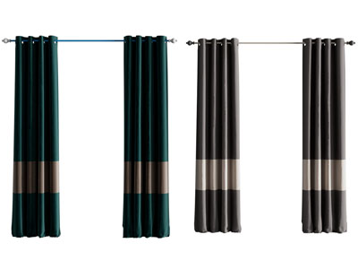 现代窗帘、窗帘杆3d模型 现代窗帘、窗帘杆