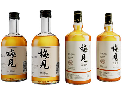 现代果酒酒瓶3d模型 现代果酒酒瓶
