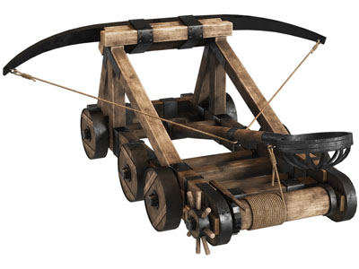 现代投石器、弹弓3d模型 现代投石器、弹弓