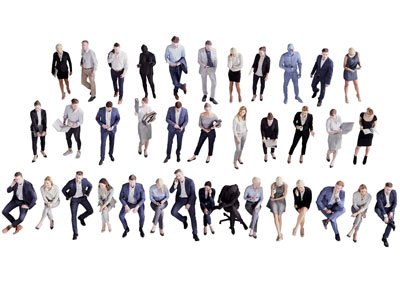 现代职场人士 男人 女人 多人人物3d模型 现代职场人士 男人 女人 多人人物