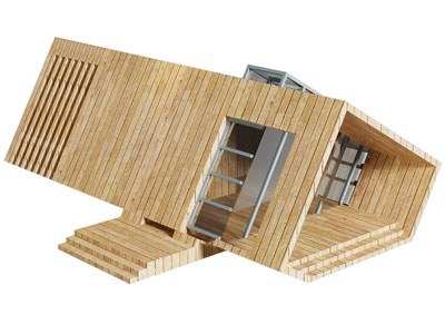 后现代创意建筑小木屋