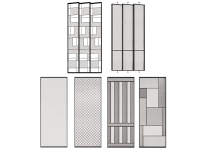 现代隔断3d模型 现代隔断