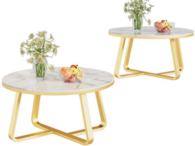 现代圆形茶几3d模型 现代圆形茶几