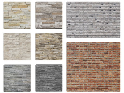 现代文化石背景墙