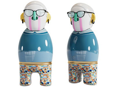 现代抽象小人雕塑雕刻摆件组合