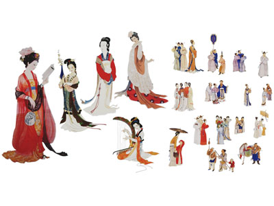 新中式仕女 中古人物 百姓 王侯将相