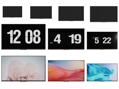 现代液晶显示屏 电视机3d模型 现代液晶显示屏 电视机