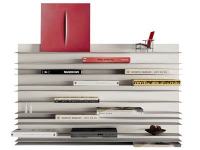 现代可调整高度的金属书架 装饰架子