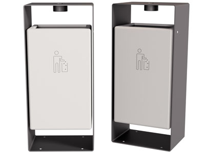 现代马路公共垃圾桶3d模型 现代马路公共垃圾桶