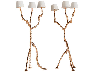 现代三头落地灯