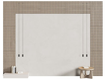 侘寂风床头背景墙