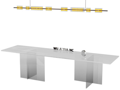 现代亚克力前台接待台