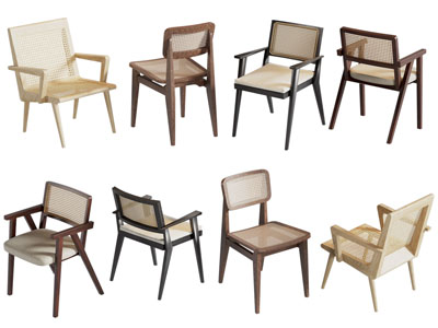 侘寂风休闲椅子 餐椅