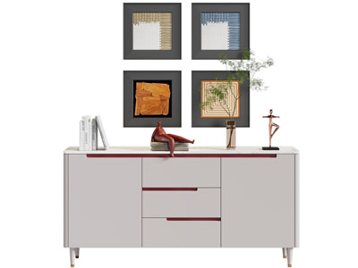 现代玄关柜 边柜 装饰挂画