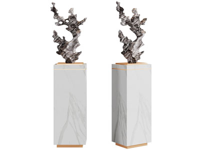 新中式假山摆件组合