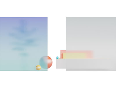 现代渐变玻璃隔断3d模型 现代渐变玻璃隔断