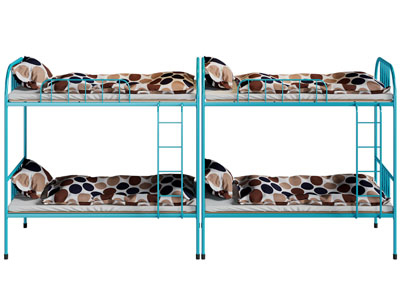 现代学生宿舍金属上下铺 上下床