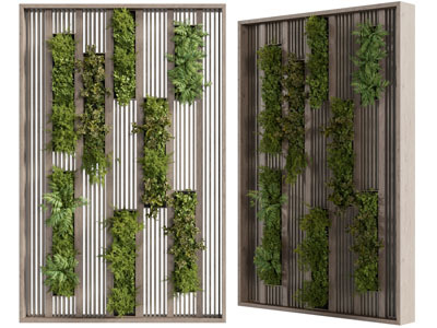 现代植物墙 背景墙