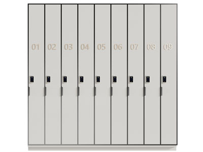 现代更衣柜 智能密码储物柜3d模型 现代更衣柜 智能密码储物柜