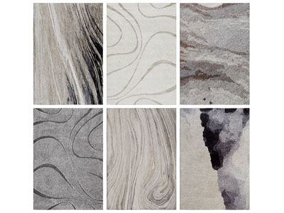 现代长方形地毯3d模型 现代长方形地毯