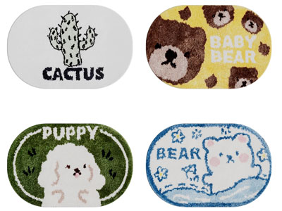 现代椭圆形儿童卡通图案的地毯3d模型 现代椭圆形儿童卡通图案的地毯