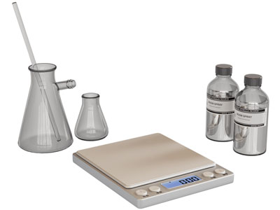 现代电子秤 烧杯实验器材设备3d模型 现代电子秤 烧杯实验器材设备