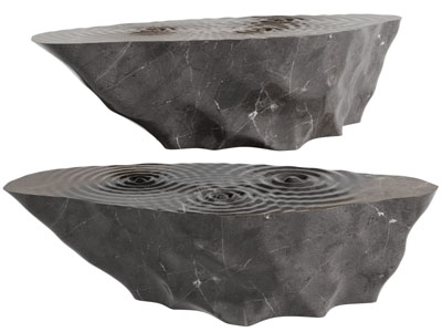 现代水纹纹理的异形茶几3d模型 现代水纹纹理的异形茶几