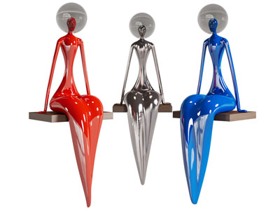 现代人物雕塑雕刻摆件组合3d模型 现代人物雕塑雕刻摆件组合