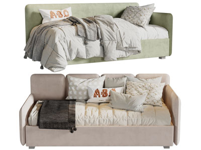 现代儿童床 沙发床 单人床