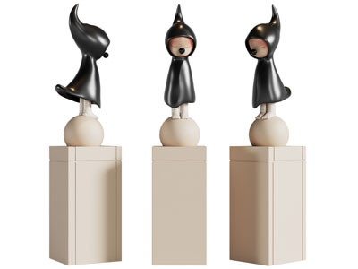 现代小人雕塑雕刻摆件3d模型 现代小人雕塑雕刻摆件