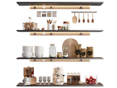 现代碗碟 调料瓶 酒瓶酒杯厨具摆件组合