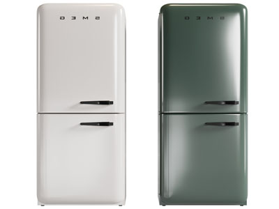 现代上下门冰箱3d模型 现代上下门冰箱