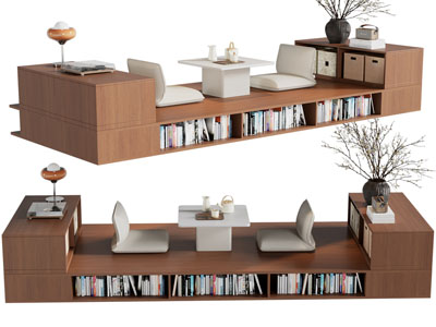 现代榻榻米 茶桌椅组合