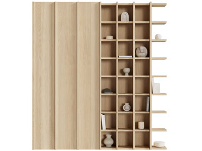 现代实木衣柜 装饰柜3d模型 现代实木衣柜 装饰柜