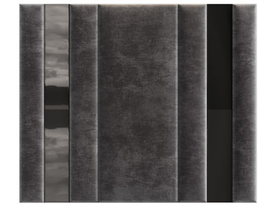 现代软包床头背景墙