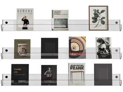 现代亚克力书刊杂志收纳架